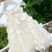 【2Y-9Y】Girls White Butterfly Embroidered Sleeveless Dress - 33179