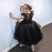 【2Y-11Y】Girl Sweet Ruffled Layered Tulle Splicing Princess Dress - 3609