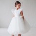 【2Y-11Y】Girl Sweet Ruffled Layered Tulle Splicing Princess Dress - 3609