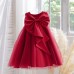 【2Y-8Y】Girl Elegant Solid Color Puffy Mesh Formal Dress