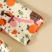 【9M-4Y】Girl Cute Thanksgiving Cartoon Pumpkin Print Long Sleeve Dress