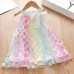 【18M-9Y】Girl Sweet Color Three-dimensional Flower Sleeveless Dress - 33179