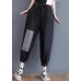 Comfy Black Patchwork jeans Summer Cotton