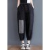 Comfy Black Patchwork jeans Summer Cotton